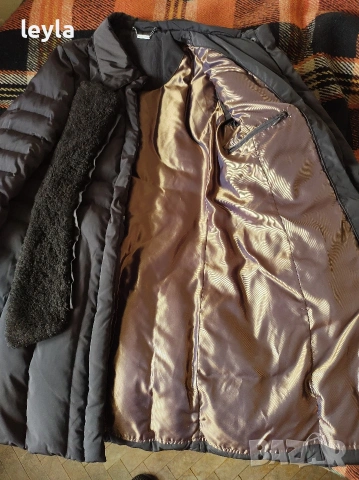 дамско дълго шушляково палто ново, снимка 2 - Якета - 53093730