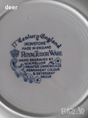 Английска порцеланова чиния , снимка 2 - Чинии - 50410803