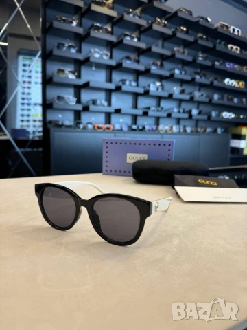 очила с черен обикновен калъф и ув защита gucci, снимка 8 - Слънчеви и диоптрични очила - 50741444