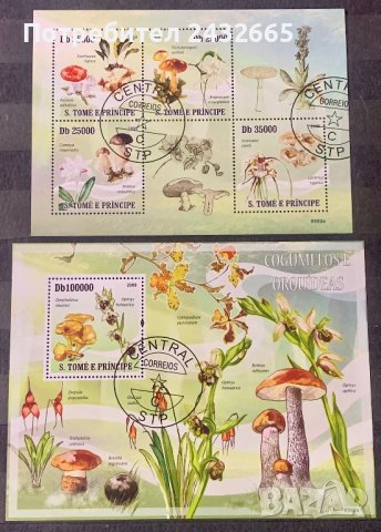 1880. Сао Томе и Принсипи 2009 = “ Флора. Гъби и Орхидеи. “