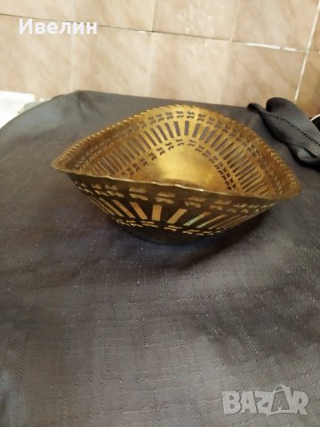 стара бронзова купа,фруктиера арт деко , снимка 2 - Антикварни и старинни предмети - 26350693