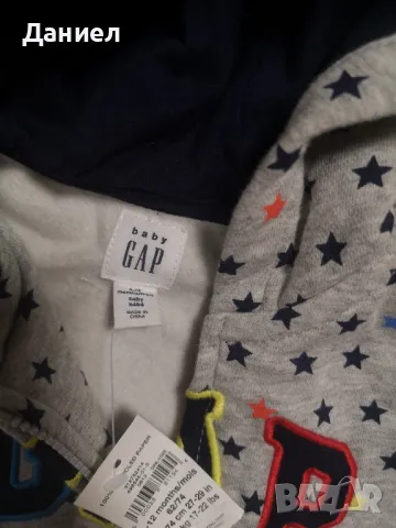 Бебешки суичър GAP , снимка 4 - Комплекти за бебе - 48484664