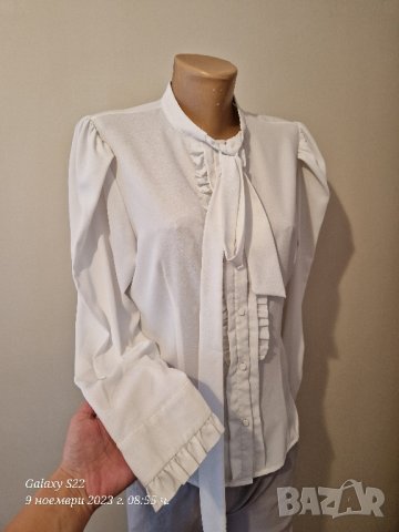 Дамска  бяла риза Zara , снимка 1