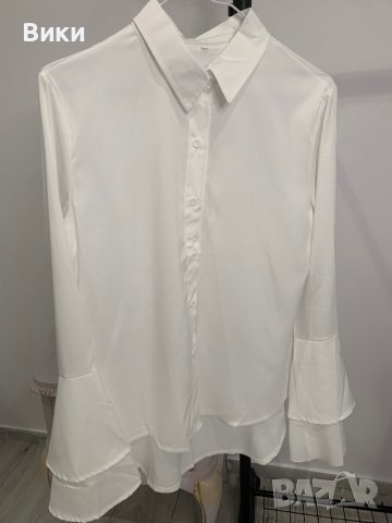 Бяла риза в размер L, снимка 1 - Ризи - 44096870