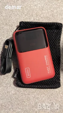 Външна батерия INIU Power Bank, 20000mAh 65W ултра малка USB C за лаптоп и телефон, оранжева, снимка 8 - Външни батерии - 48981490