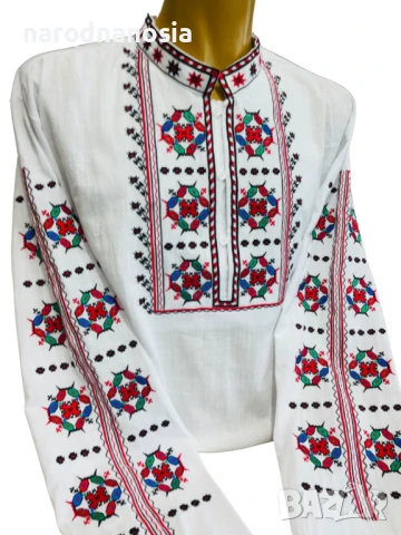 МЪЖКА РИЗА С БРОДИРАНА ШЕВИЦА - Модел 34, снимка 4 - Други - 51310100