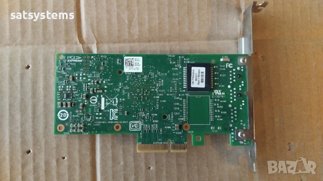 Dell 0V5XVT Intel i350-T2 Gigabit Dual Port PCI-E Server Adapter Card, снимка 9 - Мрежови адаптери - 53090875