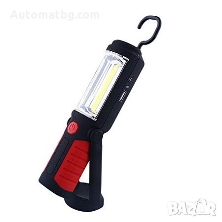 Работна лампа Automat, АкумулаторнаLED Диодна с магнитно закрепване и кука, снимка 5 - Аксесоари и консумативи - 26729766