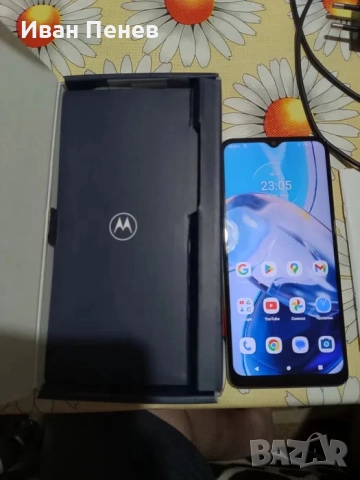 Смартфон Motorola E 22 в перфектно състояние, снимка 4 - Motorola - 52596532