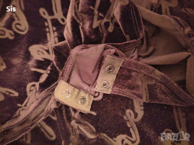 Дамско черно боди с надписи -Guess, снимка 5 - Блузи с дълъг ръкав и пуловери - 52849135