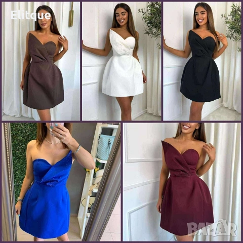 къса елегантна рокля , снимка 7 - Рокли - 53439543