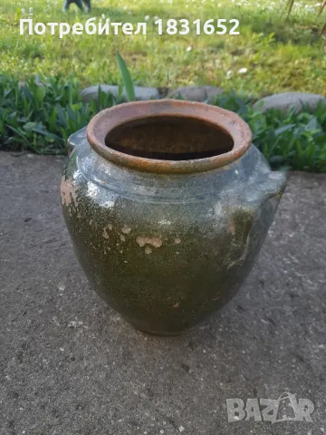 Стара керамична делва, снимка 4 - Антикварни и старинни предмети - 50024765