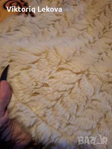 Късо елече от естествен заешки косъм , снимка 4 - Елеци - 53213352