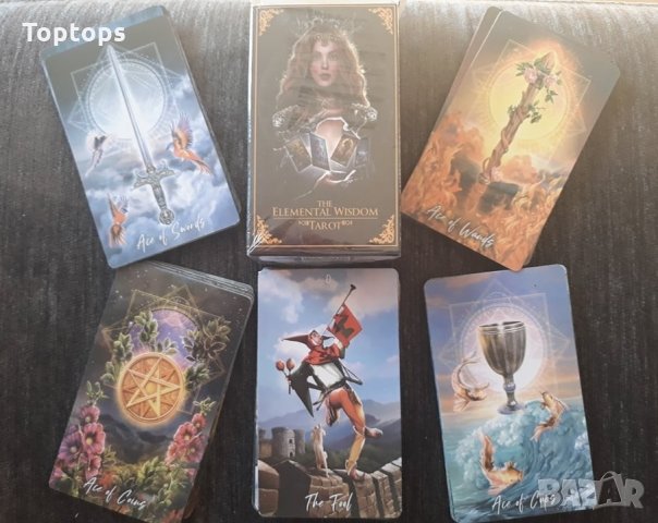 Вълшебни таро карти: Elemental Wisdom Tarot & Dark Mansion Tarot & Slavic Legends Tarot, снимка 2 - Карти за игра - 34659537