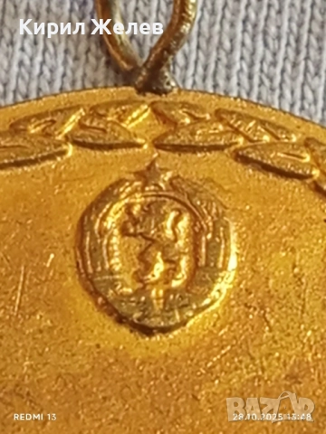 Медал от соца За ЗАСЛУГИ КЪМ СТРОЙТЕЛНИТЕ ВОЙСКИ НРБ 71441, снимка 6 - Антикварни и старинни предмети - 52211142