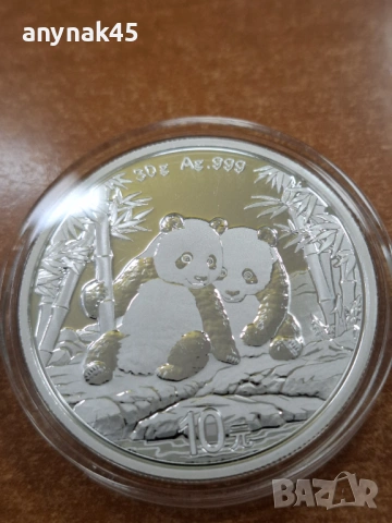 Сребърна китайска панда 2026г., снимка 3 - Нумизматика и бонистика - 53378770