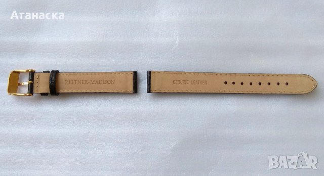 ZEITNER-MADISON - чисто нова каишка от естествена кожа , широчина 15 мм, снимка 4 - Каишки за часовници - 27425263