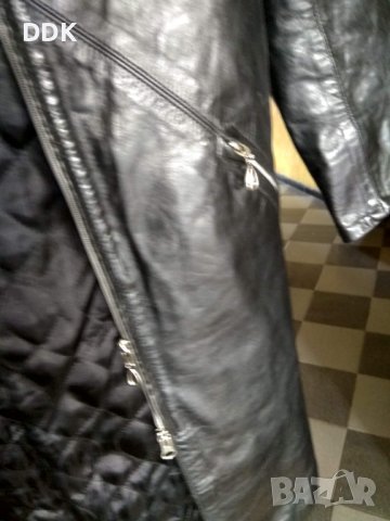 Кожено дълго манто-перфектно с-ние, снимка 9 - Палта, манта - 39282210