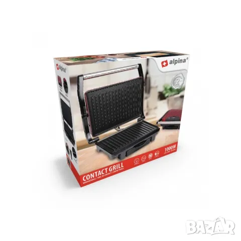 Грил тостер Alpina 1000w, снимка 6 - Тостери - 47569125