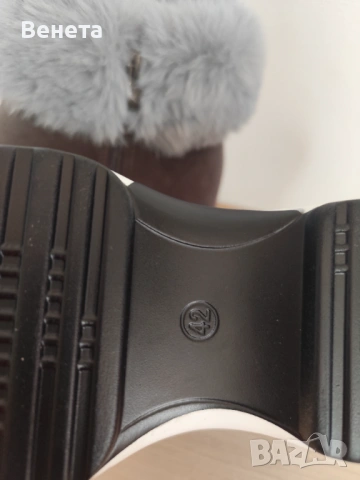 Дамски сиви боти ,Нови, снимка 5 - Дамски боти - 53479044