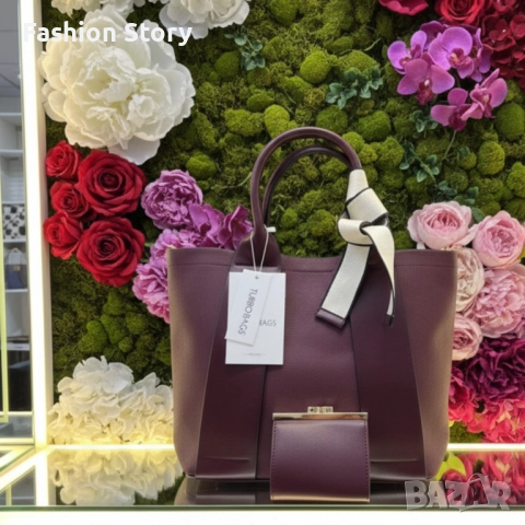 Елегантна бордо чанта 2 в 1 – стил и удобство за всяка жена, снимка 4 - Чанти - 51801521