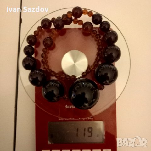 Кехлибарена огърлица (червен cherry кехлибар), снимка 4 - Колиета, медальони, синджири - 40047263