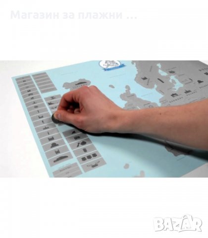 Скреч карта Европа - уникален подарък за пътешественици  код 1230, снимка 2 - Други стоки за дома - 28469735