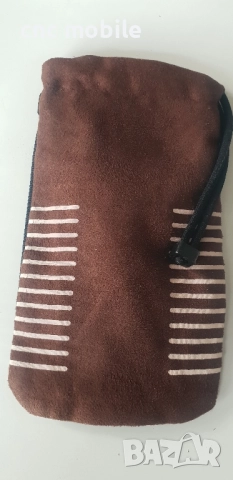 Калъф за телефон - текстилна торба с връзки 