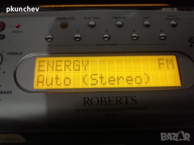 FM/DAB РАДИО ROBERTS RD27 GEMINI 27 , снимка 3 - Радиокасетофони, транзистори - 43459270