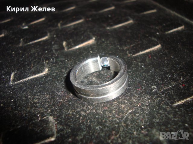 ПРЪСТЕН БЛАГОРОДНА НЕРЪЖДАЕМА СТОМАНА със СКЪПОЦЕНЕН ЦИРКОН АРТ ХАЛКА 20625, снимка 13 - Пръстени - 32318572