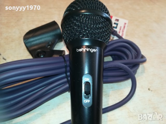 behringer microphone+кабел и държач 2403211645, снимка 3 - Микрофони - 32288934