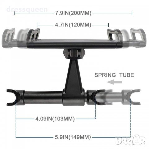 3276 Стойка за телефон и таблет на задна седалка, снимка 6 - Аксесоари и консумативи - 34913715