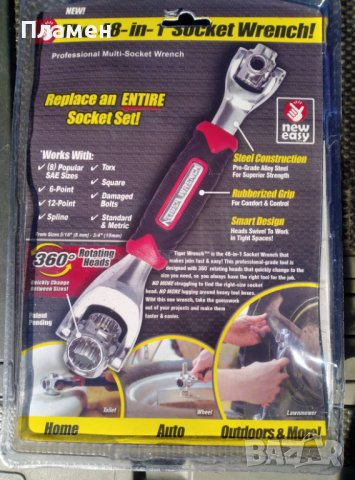 Мултифункционален универсален гаечен ключ муфа инструмент 48 в 1 , снимка 2 - Ключове - 38093394