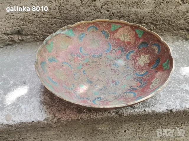 Стара бронзова фруктиера, снимка 2 - Антикварни и старинни предмети - 51402189