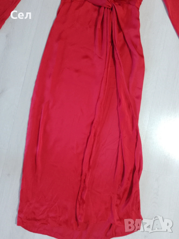 Нова дълга червена рокля Missguided 36, снимка 5 - Рокли - 51204789