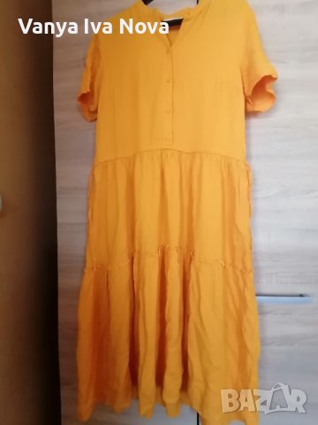 MSCH Copenhagen жълта рокля с харбали , снимка 8 - Рокли - 37998218