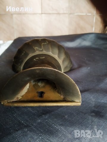 стара месингова ваза за стена, снимка 2 - Антикварни и старинни предмети - 27470302