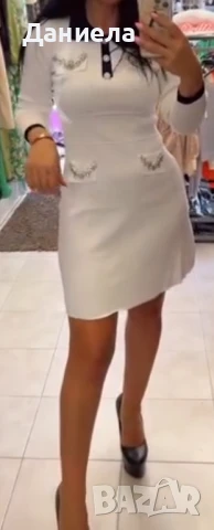 Рокля финно плетиво с камъни, снимка 4 - Рокли - 51091315