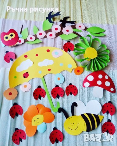 Пролетна украса -от двете снимки в обявата общо всичко за 50лв, снимка 1