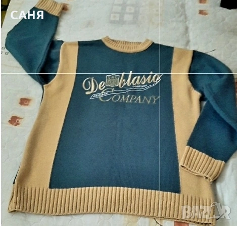 мъжки блузи и Дебел,стегнат пуловерS-M 