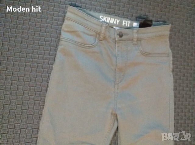 H&M Skinny Fit за момиче - дънков панталон войнишко зелено /размер 152 см./, снимка 3 - Детски панталони и дънки - 50769226