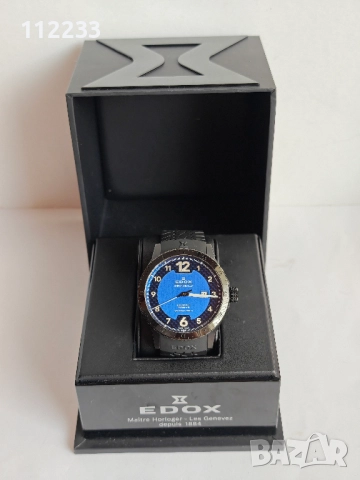 БАРТЕР Edox Chronorally 1 Black Automatic, снимка 3 - Мъжки - 52801814