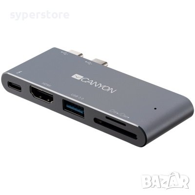 USB Хъб USB Преобразувател CANYON CNS-TDS05DG , USB MacBook Pro/Air Хъб, 5-in-1 DS-5 Multiport Docki, снимка 2 - Кабели и адаптери - 36991346