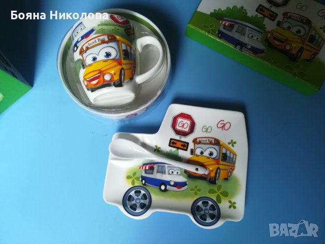 Детски порцеланов комплект за хранене, 4 части, снимка 4 - Други - 38317978