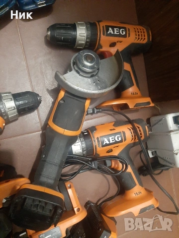 Акумулаторни машини АЕГ 18v, снимка 7 - Винтоверти - 53257654