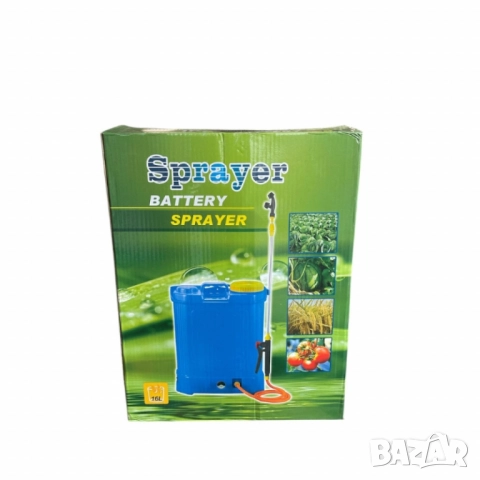 Мощна и удобна акумулаторна пръскачка с батерия 16L – за градина, оранжерия и земеделие, снимка 2 - Други - 52572915