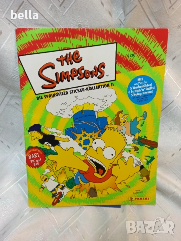 Албум за стикери "Семейство Симпсън: Колекция стикери от Спрингфийлд II" ("The Simpsons: Die Springf, снимка 6 - Колекции - 51622916