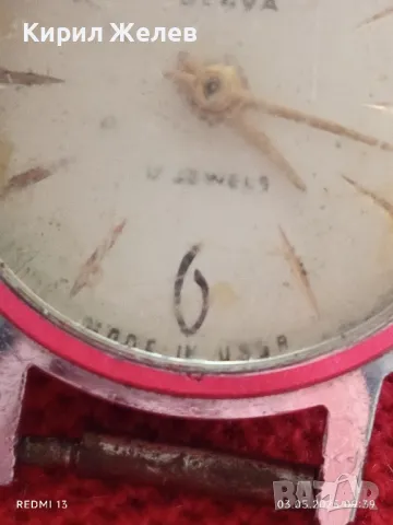 Стар механичен часовник дамски Слава СССР за части ремонт КОЛЕКЦИЯ 48029, снимка 4 - Антикварни и старинни предмети - 50137952