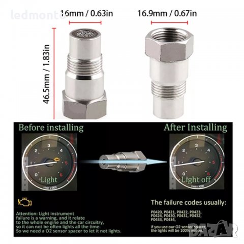 Втулка за ламбда ламбда сонда емулатор Лъжец за ламбда сонда , снимка 11 - Аксесоари и консумативи - 38374931