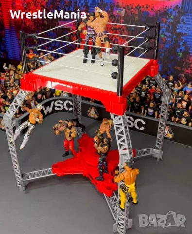 Рядък Кеч Ринг WWE CREATE A WWE SUPERSTAR RING BUILDER, снимка 16 - Колекции - 51854794